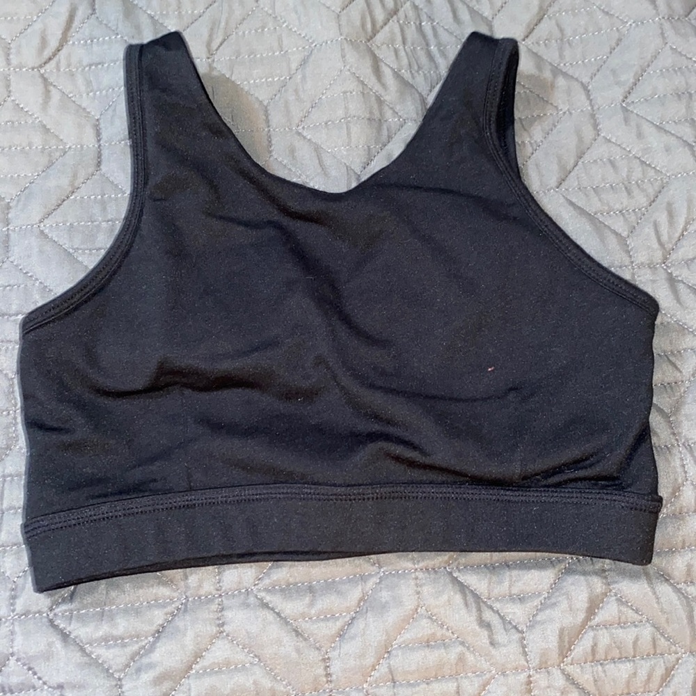 Women’s Mono B black sports bra, small